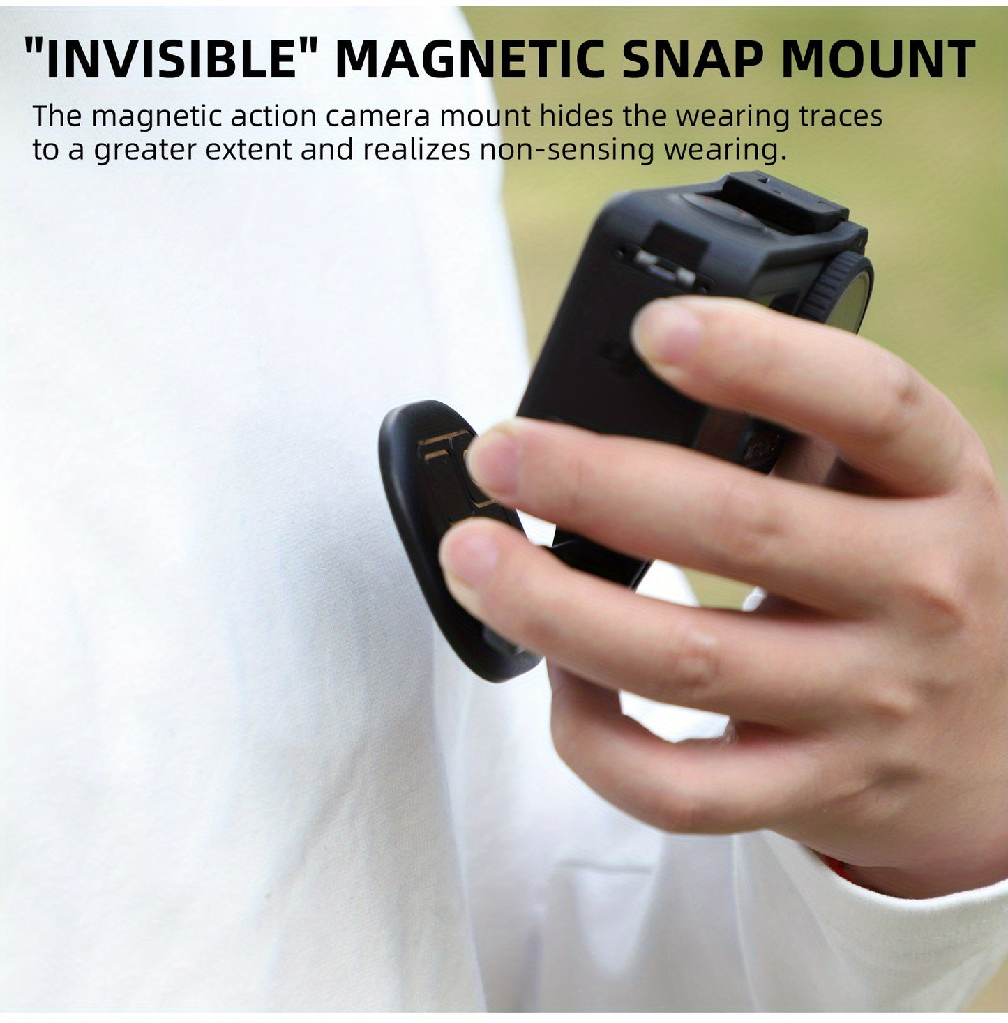 Magnetic Action Camera Mount - Accessory Kit with Quick Release Plate, Joint Mount, Compatible with GoPro Hero, GoPro Max, DJI Osmo Action, for Adventure Photography and Videography