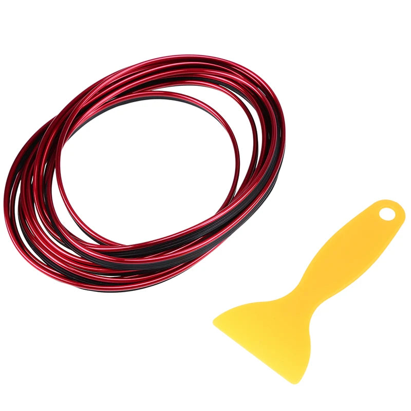 Car Decorative Moulding Line 5M Car-styling Trim Strip Flexible Automobile Door Center Console Interior Car Accessories
