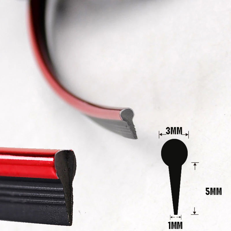 Car Decorative Moulding Line 5M Car-styling Trim Strip Flexible Automobile Door Center Console Interior Car Accessories
