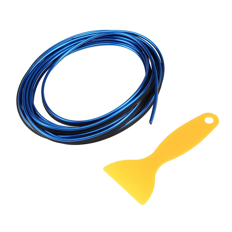 Car Decorative Moulding Line 5M Car-styling Trim Strip Flexible Automobile Door Center Console Interior Car Accessories