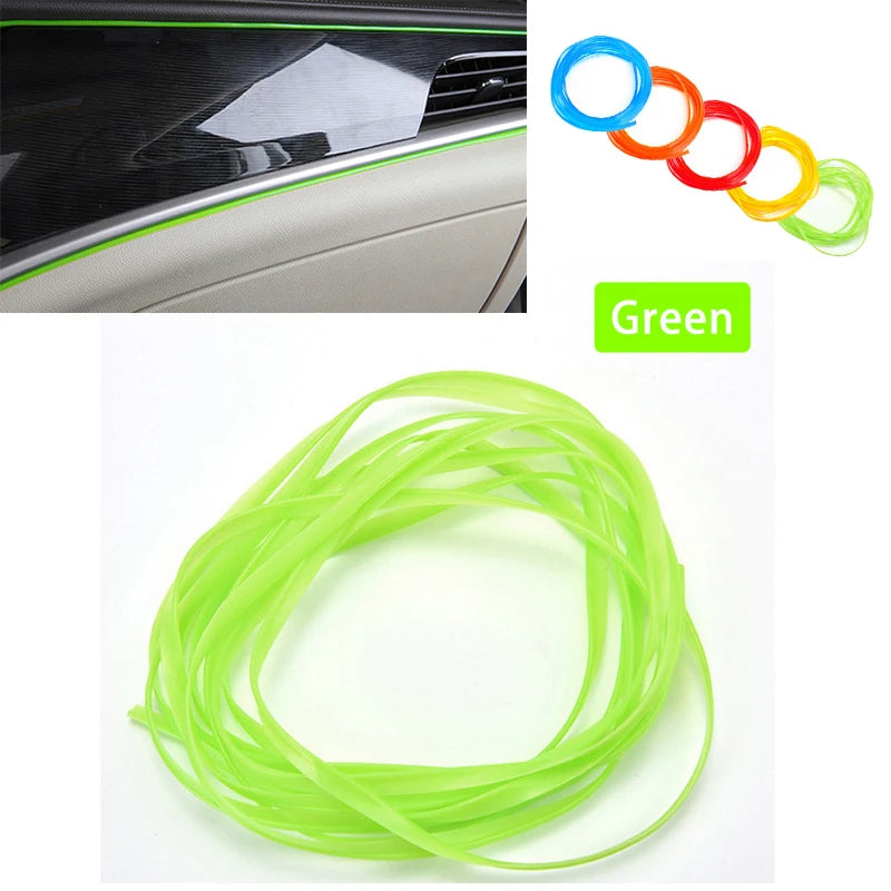 Car Decorative Moulding Line 5M Car-styling Trim Strip Flexible Automobile Door Center Console Interior Car Accessories