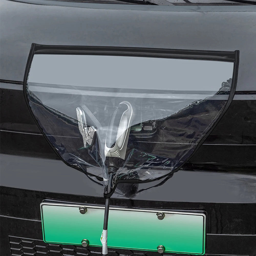 New Energy Car Charging Port Rain Cover Rainproof Dustproof EV Charger Guns Cover Snow Protection Electric Car Accessaries