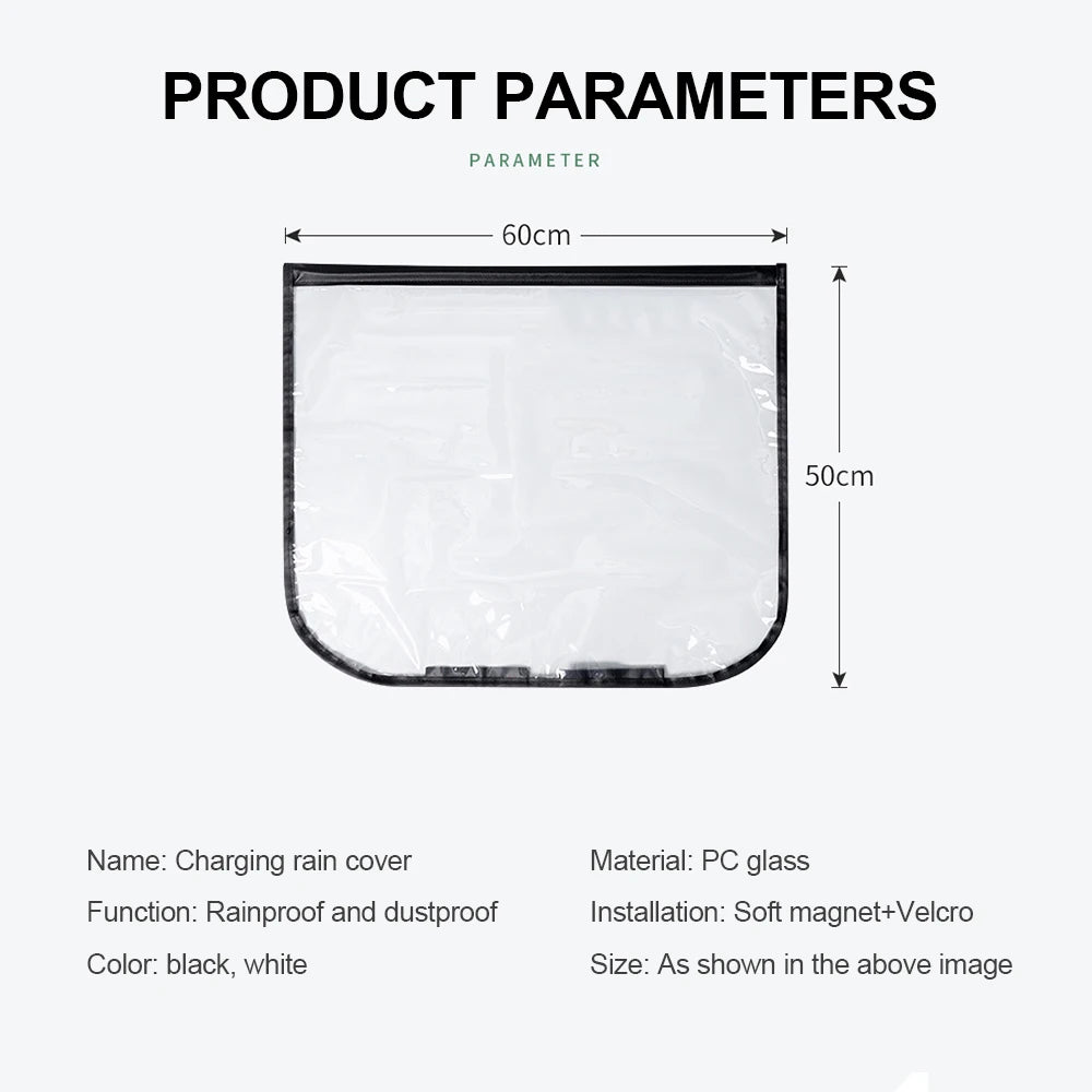 New Energy Car Charging Port Rain Cover Rainproof Dustproof EV Charger Guns Cover Snow Protection Electric Car Accessaries
