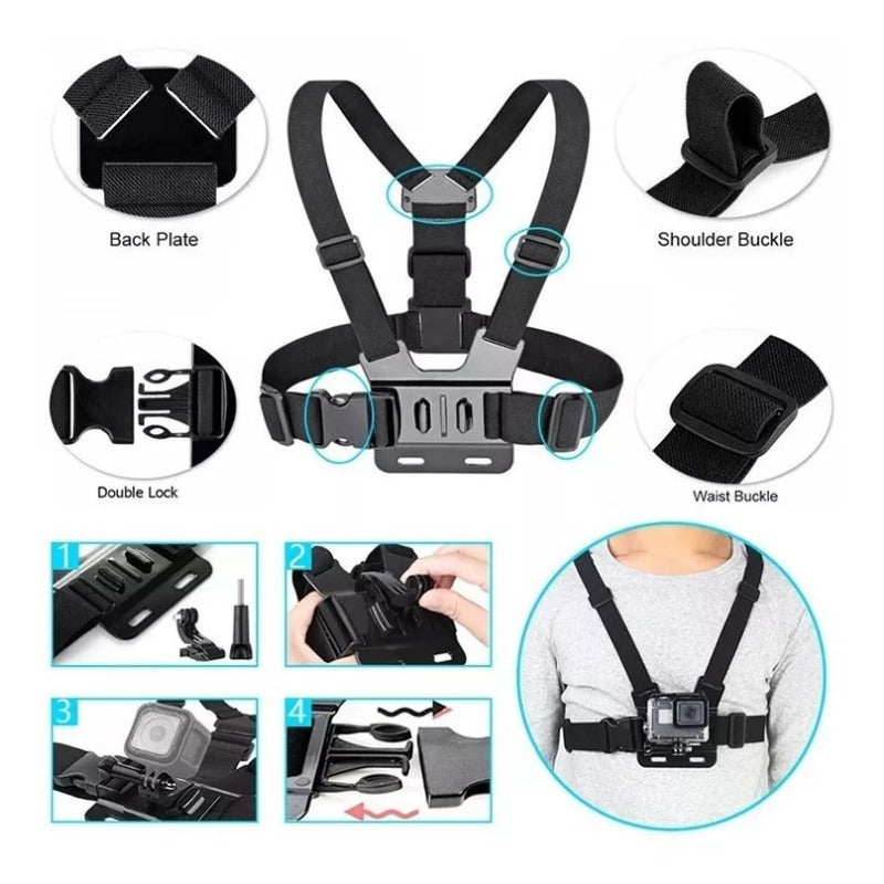 6pcs Action Camera Kit: Phone Clip Mount for GoPro/Phone/Osmo Action Sports Camera Accessories