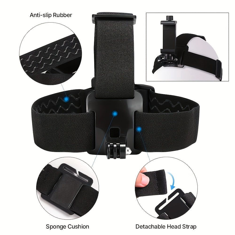 6pcs Action Camera Kit: Phone Clip Mount for GoPro/Phone/Osmo Action Sports Camera Accessories