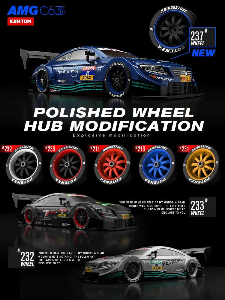 Drift Car 1:16 40km/h 2.4G 4WD High Speed 3 Type of Tire 2 sets of Tail Classic Edition Professional Racing Rc Cars for Adults