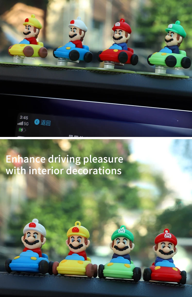 Drifting Moving car decoration ornaments dashboard auto decorations drift tail swing rotating ornaments toy