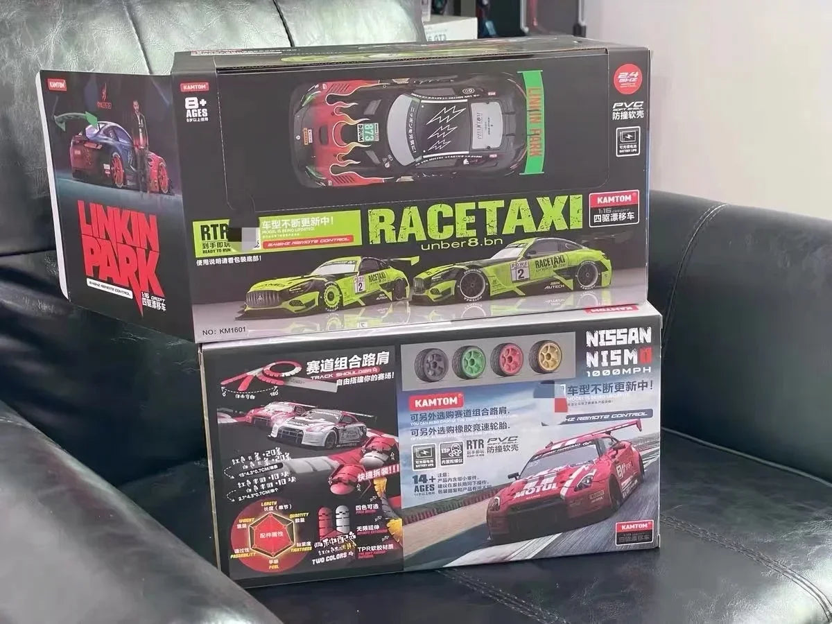 Drift Car 1:16 40km/h 2.4G 4WD High Speed 3 Type of Tire 2 sets of Tail Classic Edition Professional Racing Rc Cars for Adults