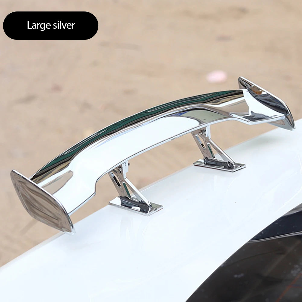 Car Universal mini spoiler Tail Wing Carbon Fiber Look Mini Modified Tail Wings Model Auto Styling Decoration Car Accessories