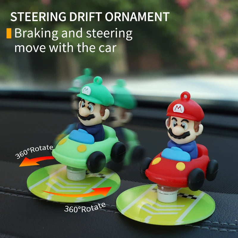 Drifting Moving car decoration ornaments dashboard auto decorations drift tail swing rotating ornaments toy