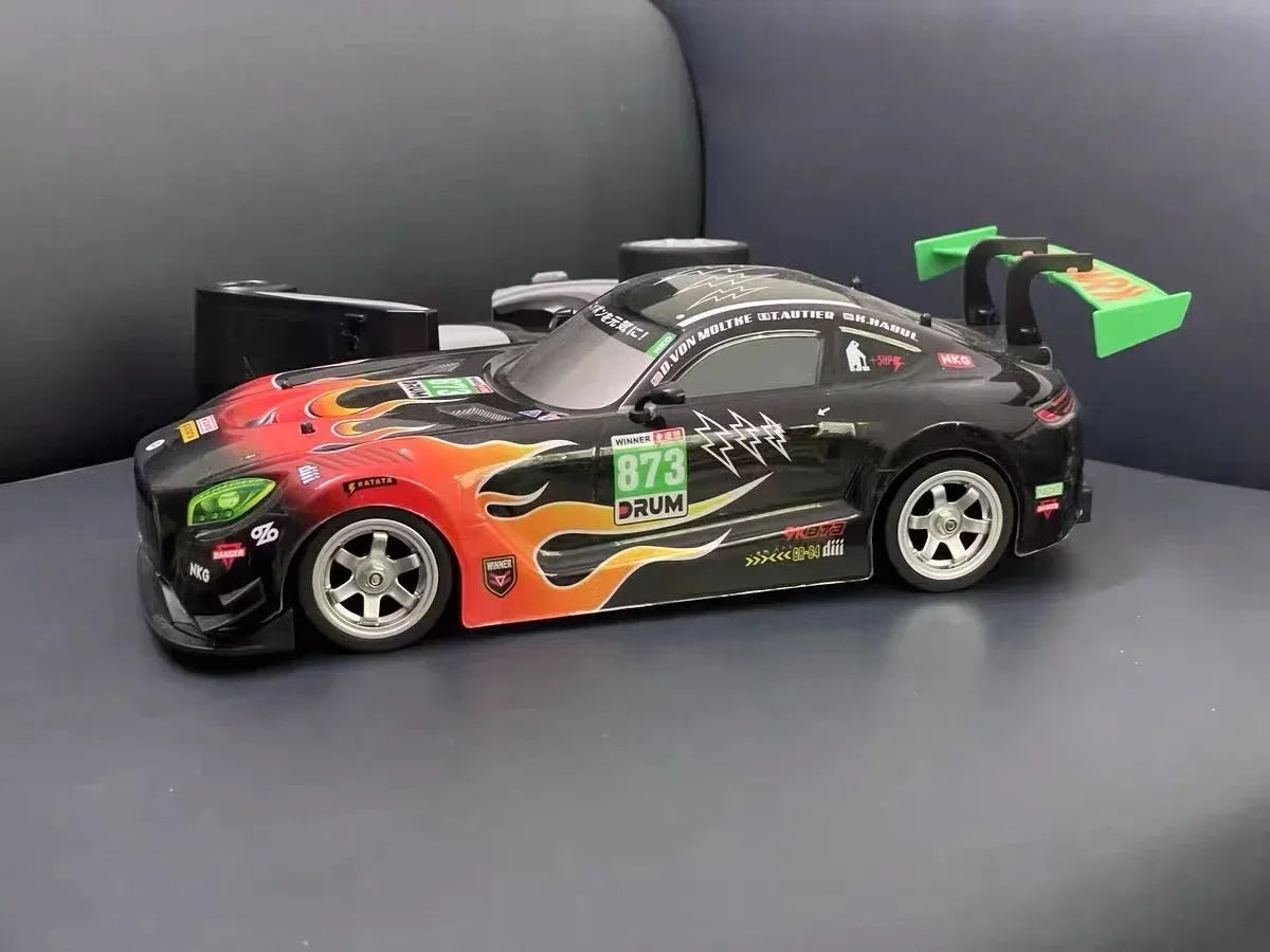 Drift Car 1:16 40km/h 2.4G 4WD High Speed 3 Type of Tire 2 sets of Tail Classic Edition Professional Racing Rc Cars for Adults