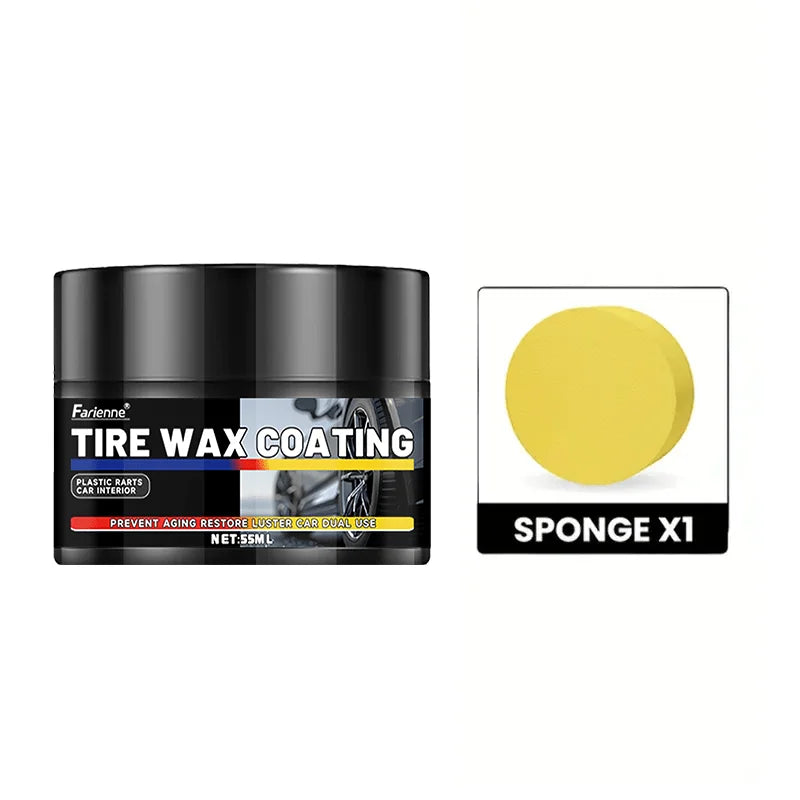 Car Repair Kit: Black Interior Wax, Dashboard Cleaner, Plastic Care,Tire Treatment, Seat Conditioner,External Plastic Restoratio