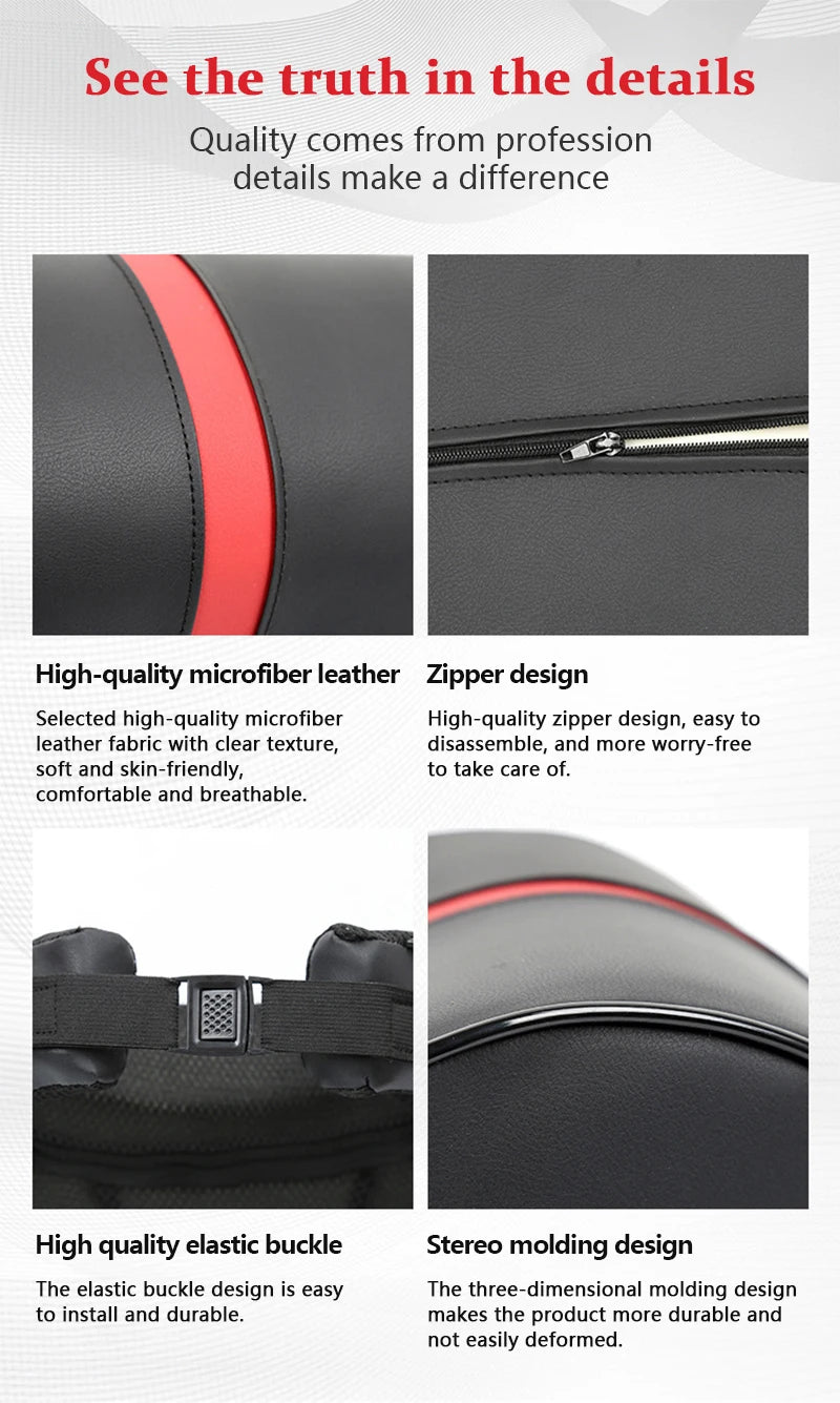 PU Leather Car Headrest Breathable Head Neck Rest Pillow Memory Foam Car Seat Head Support Pillow Neck Cushion Car Accessories