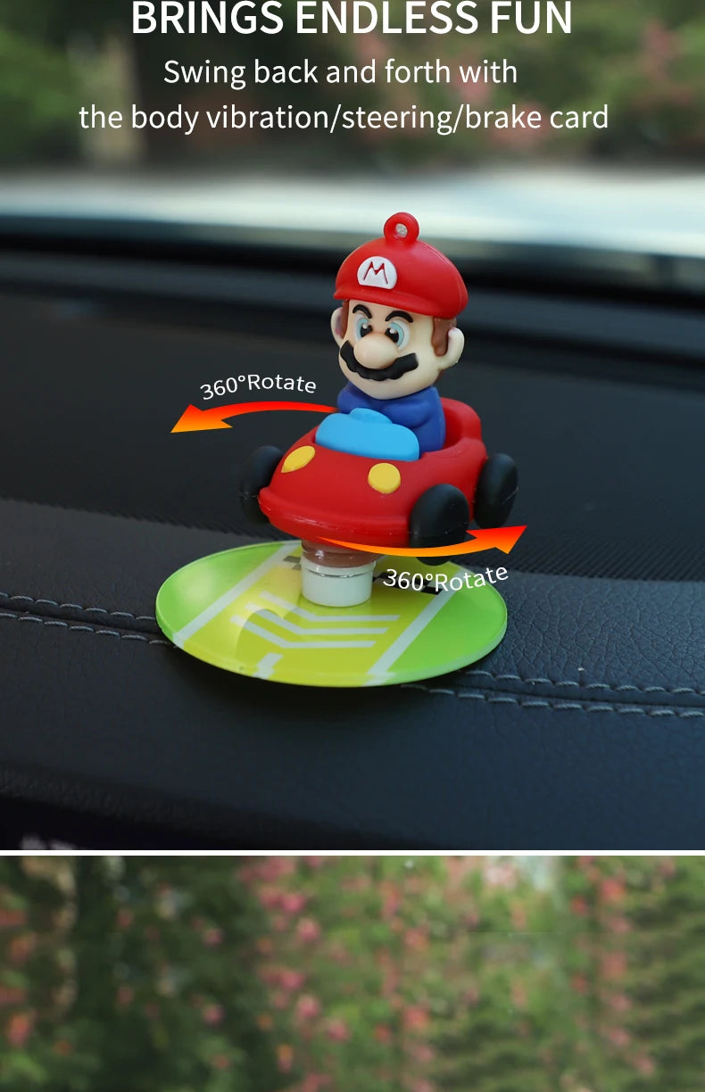 Drifting Moving car decoration ornaments dashboard auto decorations drift tail swing rotating ornaments toy