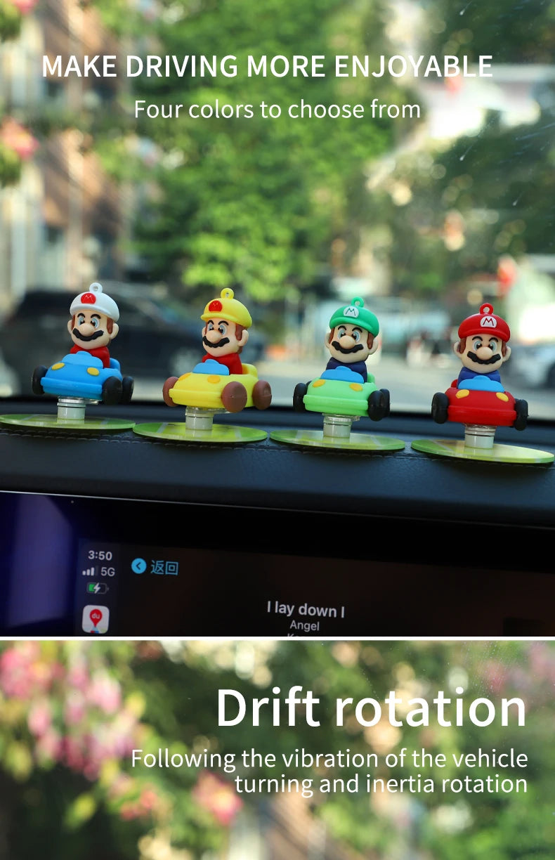 Drifting Moving car decoration ornaments dashboard auto decorations drift tail swing rotating ornaments toy