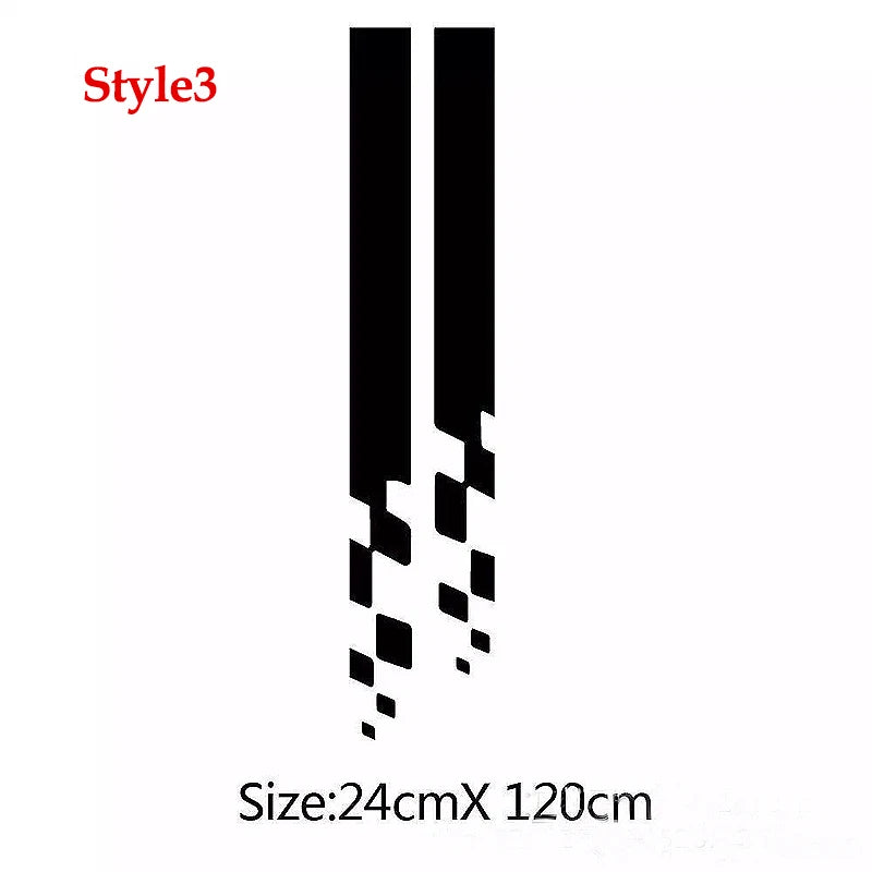 Hood Car Sticker Personalized Stripe Stickers Auto Modified Body Sticker Hot-selling Car Accessories Decoration Covering Film