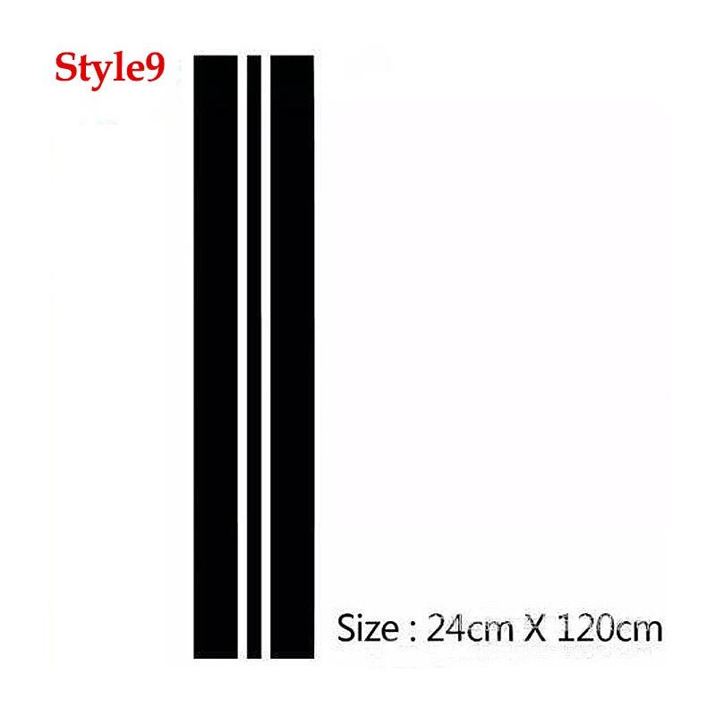 Hood Car Sticker Personalized Stripe Stickers Auto Modified Body Sticker Hot-selling Car Accessories Decoration Covering Film