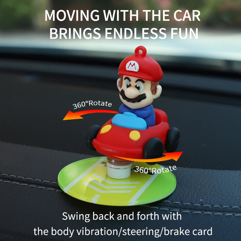 Drifting Moving car decoration ornaments dashboard auto decorations drift tail swing rotating ornaments toy