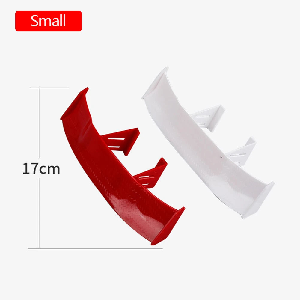 Car Universal mini spoiler Tail Wing Carbon Fiber Look Mini Modified Tail Wings Model Auto Styling Decoration Car Accessories
