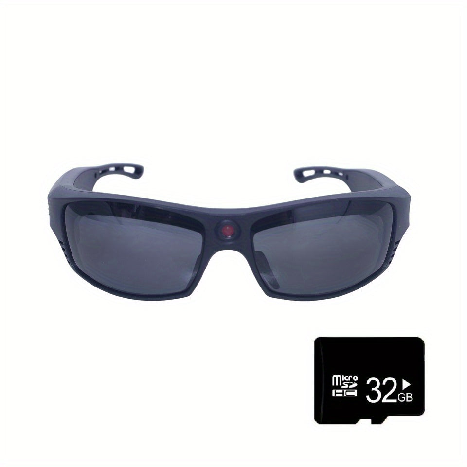HD 1080P Action Camera Smart Video Audio Sunglasses, BT Wireless Music Speaker Easy Wear Sports Camera Glasses For Biking, Skiing, Motorcycling, Fishing, Travelling Mini Camera